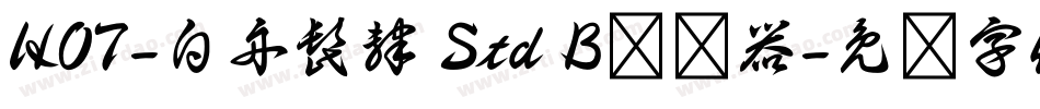 HOT-白舟髭隷 Std B转换器字体转换
